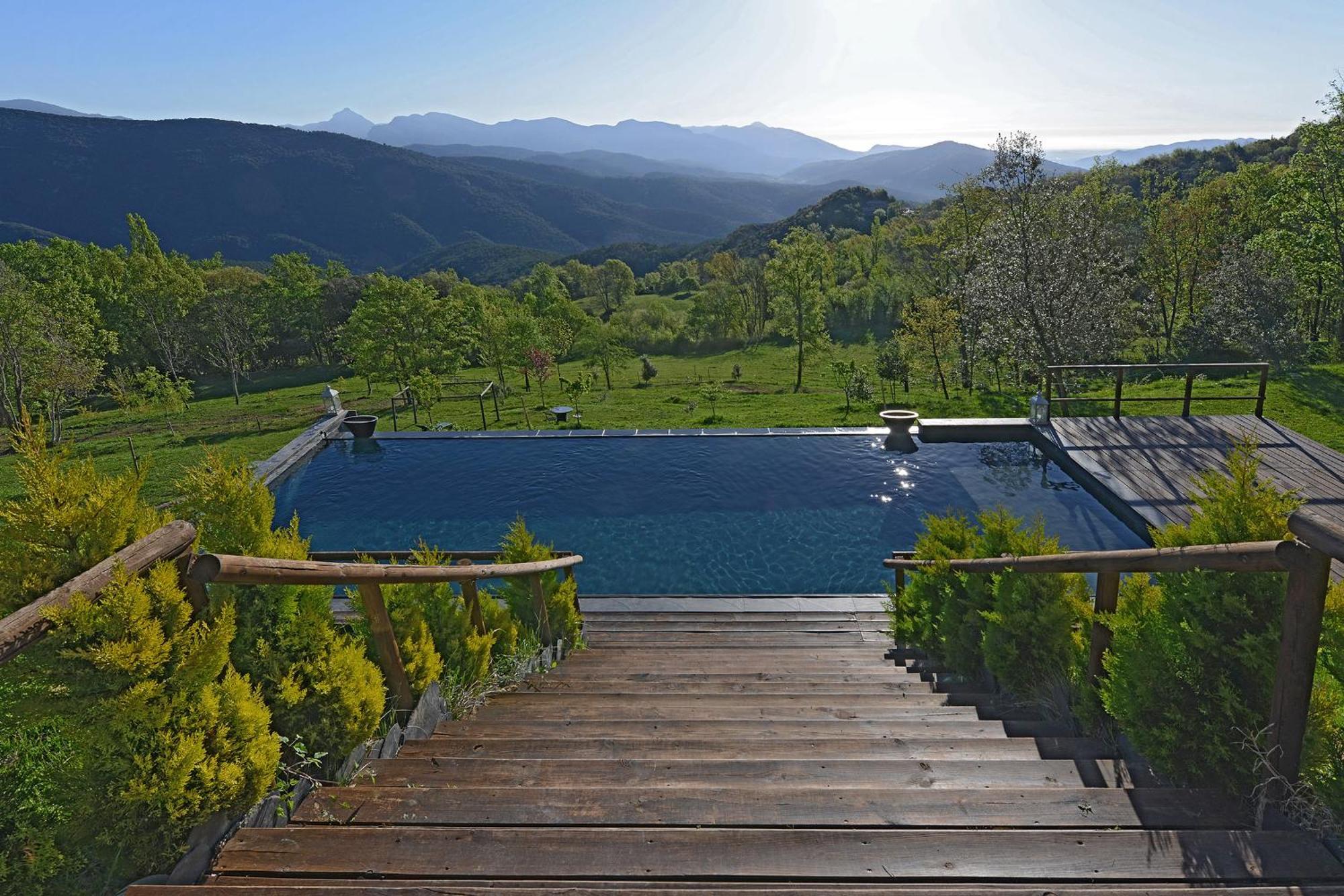 Hotel Rural & Spa Mas Prat La Vall de Bianya Buitenkant foto